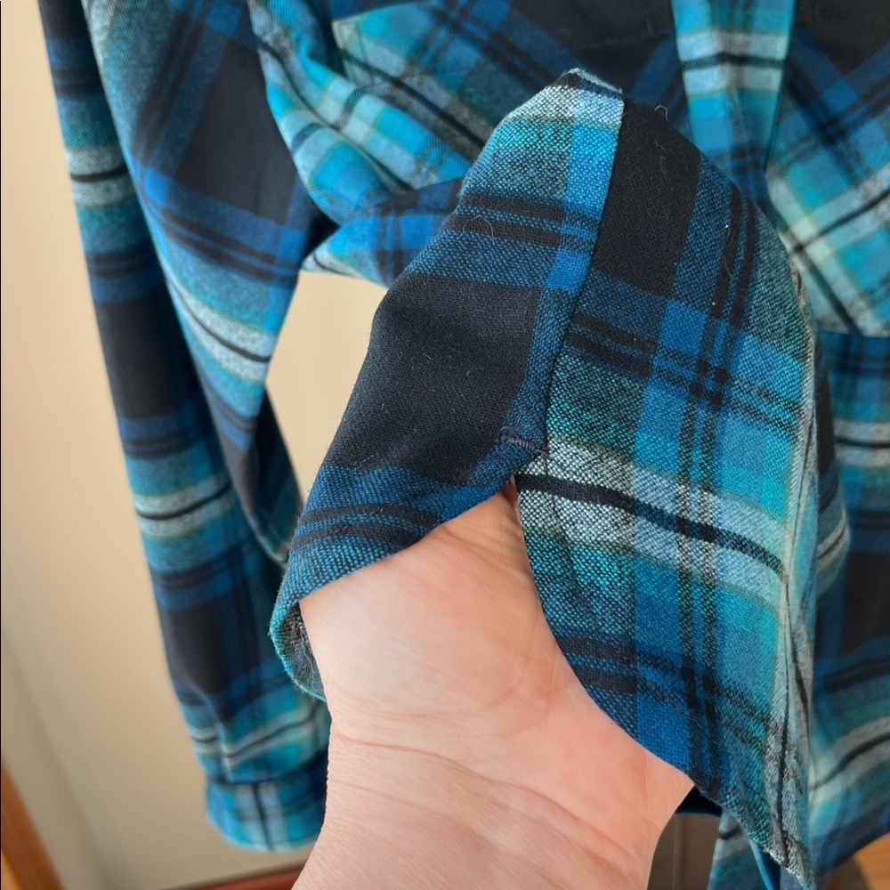 Pendleton Piper‎ UltraLuxe Merino Wool Shirt Soft Short Cropped Pockets Washable - Picture 5 of 16
